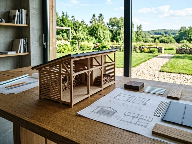 Проект дровника под ваш участок в Магнитогорске